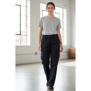 Flying Cross Justice Cargo Uniform Pants Womens 14R Navy Wool‎ Straight Utility